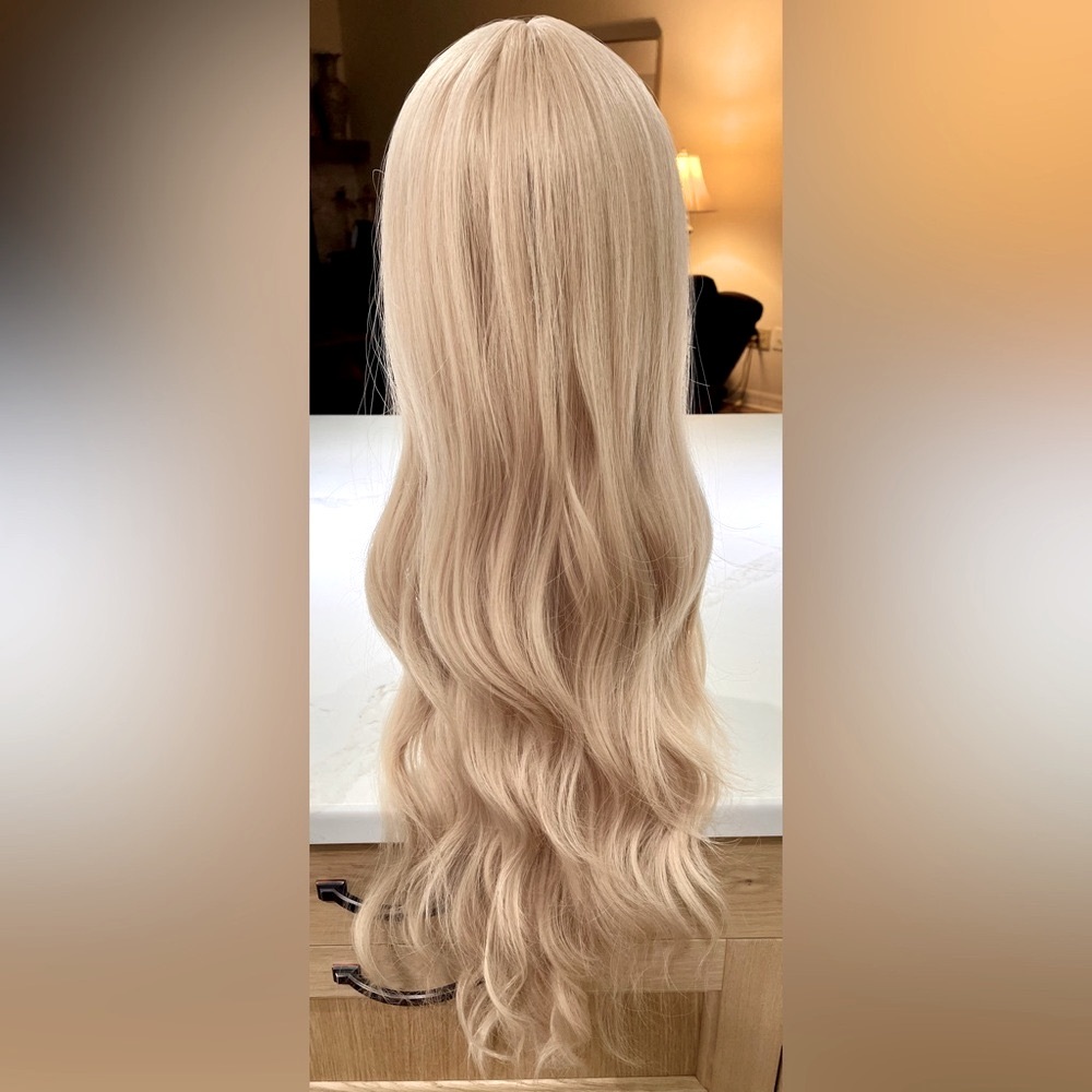 HAIR, 30” center part, light layer, Blonde - Picture 1 of 10